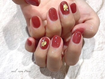 あずき色ネイル Pg ネイルルームプラネ Nail Room Prane のフォトギャラリー ホットペッパービューティー