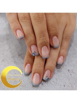 マーニ/ブルーグレーのフレンチネイル！
