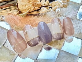 チェック柄ネイル◆￥7990
