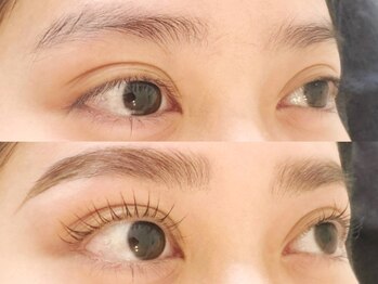 ビリヂアン(VIRIDIAN)の写真/＜朝9時～OK＞好印象の目元♪似合うパーマをご提案【各種まつげパーマ¥5000】パリジェンヌラッシュリフトOK