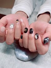 ステムネイル 下北沢(stem nail)/黒　白　喜怒哀楽