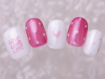 アイネイルズ 町田店(I nails)/ピンクドットハート9480円