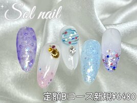 定額夏祭りネイル