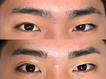ハク 銀座(HAK.)/メンズ眉毛ワックスBefore/After