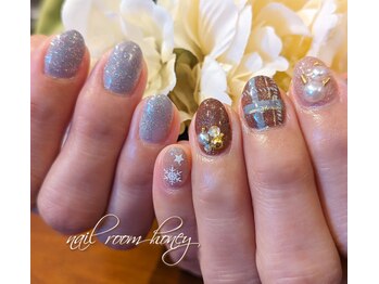 ハニー(honey)/グレー&冬デザイン♪