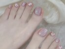 かわいいフットネイル