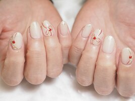 水引き縁起物ネイル