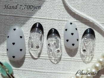 プラスネイル 北千住東口店(PLUS NAIL)/【3226】ハートネイル