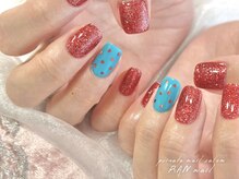 ランネイル 名古屋伏見(RANnail)の雰囲気（可愛い赤ネイル♪カラーたくさん揃っております！）