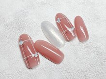 アダマス(Adamas)/チェック柄ネイル