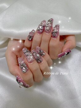 リボン ド ティアラ(Ribbon de Tiara)の写真/持ち込みデザインは全てパーツ付け放題♪明瞭会計で安心してご来店いただけます☆