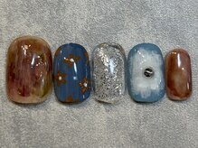 カラネイル 南森町店(calla nail)/フラワーネイル　ニュアンス