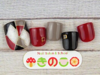 ネイルサロン きのこ/選べるフットデザインMコース