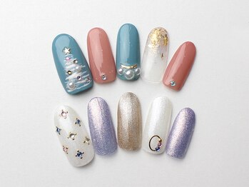 ユースタイル 新宿店(U-style)/ホワイトクリスマスネイル