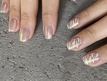 アロナ ネイルサロン アンド スクール(alona)/人気のオーロラ&ゼブラ