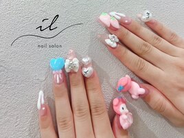キャラクター×3Dネイル