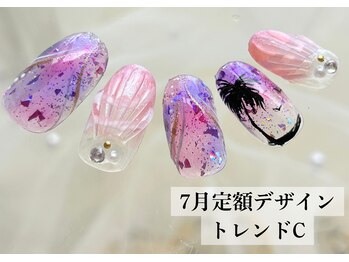 ワンフォアスマイル 北谷店(One for smile)/7月の定額ネイルデザイン☆