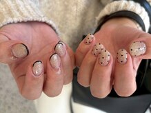 フリープ タクタ(freep tacta)/フラッシュラメ/黒フレンチ