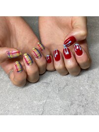 チェックネイル