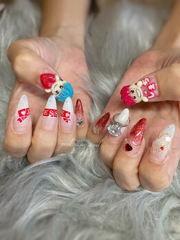 ピンクシュガーネイル(pink sugar nail)/♪推し活ネイル♪