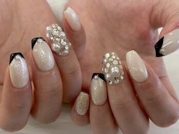 ディーネイル 池袋(D-nail)/【山崎】綺麗めフレンチネイル