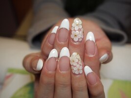 ～プックリフラワーネイル～