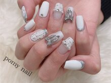 ポミーネイル 渋谷店(Pomy nail)/ホワイトツイードネイル