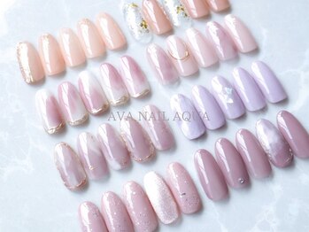 アバネイル アクア 千種店(AVANAIL AQUA)の写真/【オフィスOK】シンプルだけじゃない抜け感のある色味が可愛い＊飾り過ぎない品のあるデザインに支持多数◎