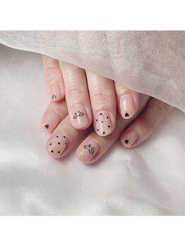 ゾウゾウ(Zow Zow)/シンプル黒ネイル♪