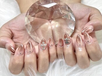 ピンクミラーグラデーション