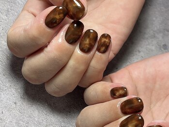 【パラジェル】べっ甲ネイル