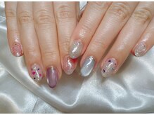 レアレアネイル(Lealeanail)/【パラジェル】押し花ネイル