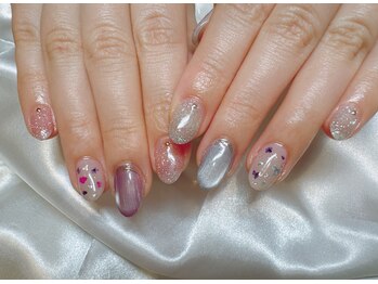 【パラジェル】押し花ネイル