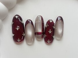 ビジューネイル/8000円