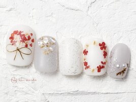 ブライダル押し花ブーケ￥9000