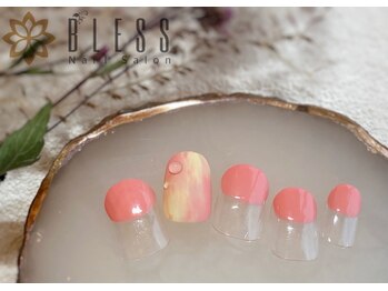 ブレス 天童店(BLESS)/雫滴るジューシーピーチネイル♪