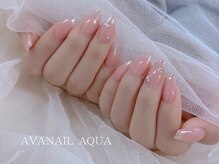 アバネイル アクア 千種店(AVANAIL AQUA)/【オーロラフレンチ×ストーン】
