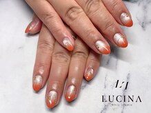ネイルスタジオ ルキナ(LUCINA)/H-822コーラルグラデーション