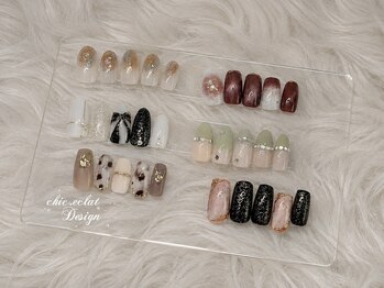 シックエクラ バイ リフレ21(chic eclat by Refre21)の写真/≪削らない!傷めない!ピールオフジェル導入≫デザイン豊富/高コスパで満足度◎【定額￥6900/￥7900】