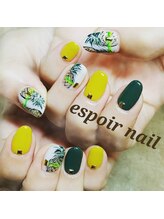 ネイルアンドアイラッシュサロン エスポアール(nail&eyelash salon espoir)/パイナップルネイル90分コース