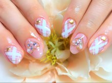 アイリッシュネイル 久屋大通店(Irish Nail)/ラブリー×ホワイトチェック