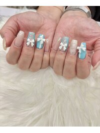 レースリボンネイル