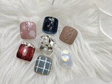 フットネイルもデザイン多数★フィルイン、パラジェル取扱あり