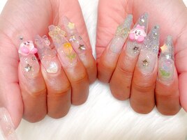 星のカービィキャラクターネイル