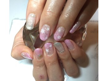 ネイルケアサロンエルミタージュ/雪の結晶Nail