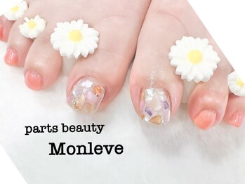 パーツビューティ モンレーブ(partsbeauty Monleve)/フットネイル アート2本