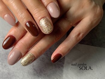 ソラ(SOLA.)/ボルドーネイル