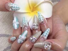 エムアイネイル(MI nail)/スカルプアートつけ放題￥12300