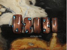 アトリエ ラビータ(atelier la vita)/ブラウンマグネット×フラワー