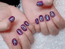 レアネイル 新宿(le'a nail)/オーロラフィルムネイル